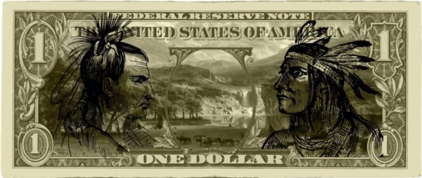 United States Dollar - Navajos montage - Amérindien